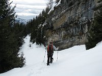 Con le ciaspole dal Passo della Presolana alle Baite Cassinelli e Corzene in Presolana il 4 febbraio 09 - FOTOGALLERY